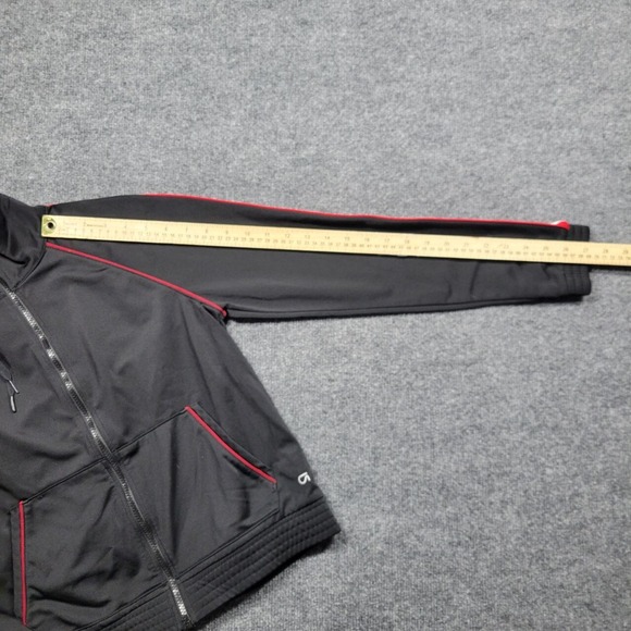 Gap Fit Track Jacket‎ Womens Small Black Full Zip Activewear Mock Neck Training - Picture 7 of 8